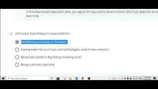 Introduction to data analytics IBM Coursera All weeks quiz answers [upl. by Adniram]