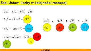 Włączanie pod znak pierwiastka  Zadanie  Matfiz24pl [upl. by Johanan]