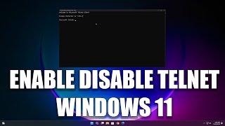 How To Enable or Disable Telnet in Windows 11 [upl. by Deva]