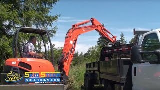 Mini Excavator Grade Blade Attachment Demo Video [upl. by Gower]