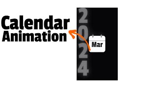 How To Make Calendar Animation [upl. by Leitao351]