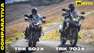 Prova Benelli TRK 502 X Vs 702 X guerra in famiglia [upl. by Areivax]