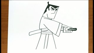 How to Draw SAMURAI JACK FROM CARTOON NETWORK [upl. by Pilloff]