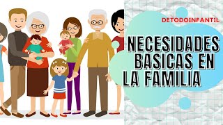 NECESIDADES BÁSICAS EN LA FAMILIA  PARA NIÑOS [upl. by Ribal114]