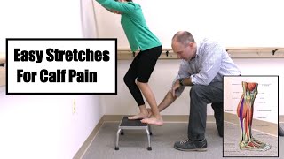 Calf Stretches for Tight Calves  Soleus [upl. by Beedon905]