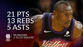 Bismack Biyombo 21 pts 13 rebs 5 asts vs Pacers 2122 season [upl. by Eudora950]