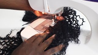 Tapered TWA Half Wig Series The Sewing Machine Method [upl. by Jew844]