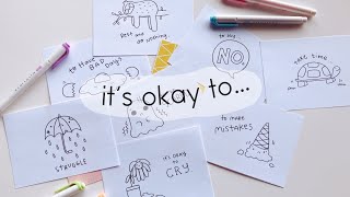 Its Okay To World Mental Health Day  Doodles by Sarah [upl. by Hephzipa]