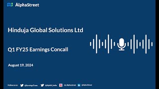 Hinduja Global Solutions Ltd Q1 FY202425 Earnings Conference Call [upl. by Ahsikad]