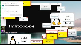 Dangerous Computer Virus Wants me to Install Linux  Hydrazoicexe  Made by pankoza [upl. by Yetsirhc284]