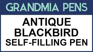 ANTIQUE BLACKBIRD SELF FILLING PEN [upl. by Cassilda]