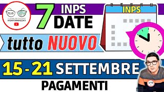 INPS PAGA 15  21 SETTEMBRE anticipo BIS ✅ NUOVI PAGAMENTI DATE ➡ RDC AUU PENSIONI BONUS 150€ 350€ [upl. by Hiltner]