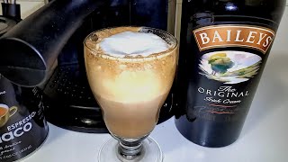 How to Make Baileys Irish Cream amp Coffee FROTHED amp Triple Layered [upl. by Lanuk697]