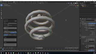 TUTO Blender  give volume to a BezierNURBS curve as a cylinder [upl. by Artinad150]