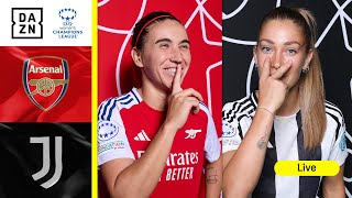 ARSENAL VS JUVENTUS  UEFA WOMENS CHAMPIONS LEAGUE 202425 MATCHDAY 4 PRE SHOW [upl. by Alben]