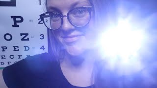 ASMR Bright AF Eye Exam  blinding light triggers to make your eyelids heavy [upl. by Danielle]