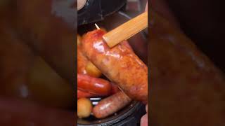 Happiness is to have an air fryer Air fryer food Autumn and winter home food Grilled sausage [upl. by Charmane]