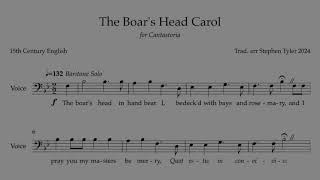 The Boars Head Carol for SATB voices [upl. by Alves308]