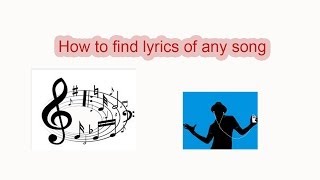 The most easy way to find out the lyrics of any song with google [upl. by Akeyla922]