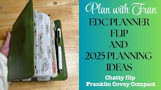 EDC Planner Flip l Chatty Planner Flip l Franklin Covey Compact l 2025 Planner Ideas [upl. by Jock500]