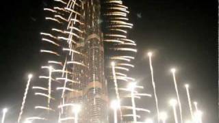 HD New Year Celebrations Spectacular fireworks at Burj Khalifa 2012  United Arab Emirates [upl. by Naelcm888]