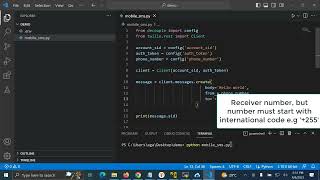 How to send mobile phone SMS in Python  Twilio [upl. by Higgins]