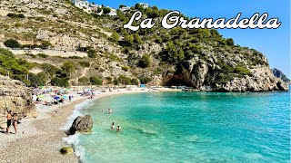 La Granadella Javea Spain Drone FootageCrystal Clear Water [upl. by Alleuol60]