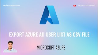 How to export Azure Active Directory User List as CSV file using Powershell commands [upl. by Aneeram140]