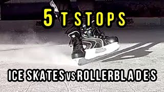 5 Ways to TSTOP on ICE amp INLINE SKATES [upl. by Ycnuahc969]