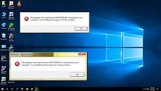 How to Fix All Missing MSVCP100dll file Error In Windows 10817 [upl. by Garett447]