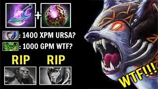 1400 XPM 1000 GPM 10 Min Battle Fury Ursa vs Luna Fast Self Stack Farm vs Luna Axe EPIC Dota 2 [upl. by Deyes]