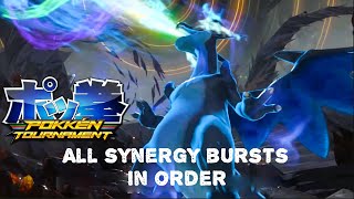 Pokken Tournament DX all Synergy Bursts  Victory Animations in Order [upl. by Eggett]