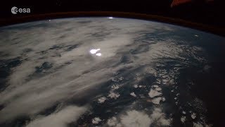 Stunning timelapse captures fireball huge lightning storm from space [upl. by Lakim396]