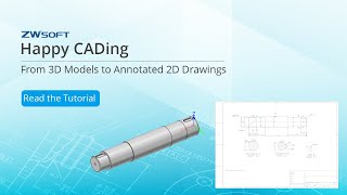 Happy CADing with ZWCAD How to Annotate 2D Engineering Drawings in ZWCAD [upl. by Wilone]