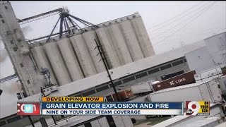 Grain elevator explosion and fire [upl. by Sheehan]