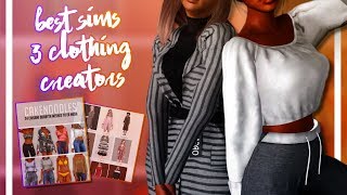 THE BEST SIMS 3 CC CLOTHING CREATORS  LINKS [upl. by Rialcnis]