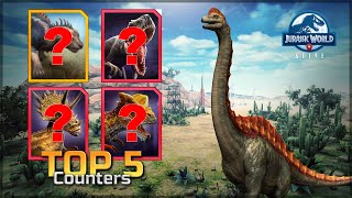 TOP 5 Ardentismaxima Counters in Jurassic World Alive [upl. by Koh]