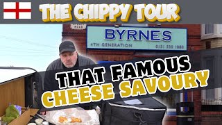 Chippy Review 3 Byrnes Chippy Liverpool England Cheese Savoury 🧀 [upl. by Nytsirhc552]