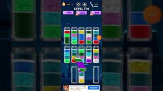 771775 Level water sort master 3D game  Liquid sort puzzle water color game 2024 [upl. by Ylrebmik]