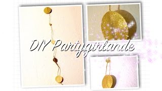 Party DIY  Glitzergirlande  Deko  Silvester Hochzeit Geburtstag [upl. by Drhcir294]