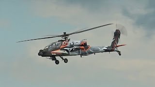 Boeing AH64D Apache Longbow RNLAF flying Display at Volkel Luchtmachtdagen 2013 [upl. by Rosabel169]