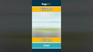 🇬🇧🇩🇪 distance  Distanz  vocabulary builder  learn English  Lernen wir Englisch [upl. by Vinnie]