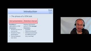 Cognitive Psychology Lecture 04  Part 1 Introduction to Short Term Memory STM [upl. by Andrews]