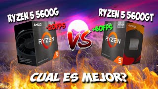 RYZEN 5 5600G VS RYZEN 5 5600GT  ¿Cual Es La Mejor APU De 2024 Para Gaming [upl. by Chadbourne93]