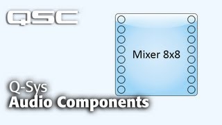 QSYS Components and Tools Part A Audio Components  QSC Training [upl. by Peer]