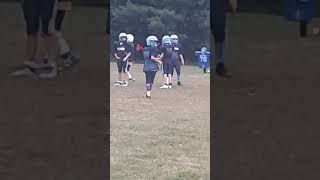 A beautiful 3point stance knock around like a pin ball2024 practice football footballseason [upl. by Armanda]