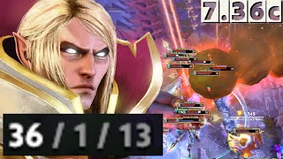 HOW TO GET 36 KILLS WITH INVOKER  INVOKER GAMEPLAY 736C [upl. by Alexandria73]