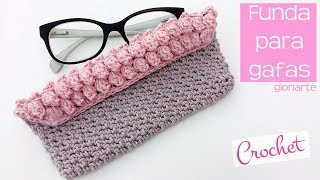 FUNDA de GANCHILLO para GAFAS o ANTEOJOS POPCORN CROCHET CASE for GLASSES [upl. by Chiaki]