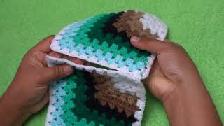 COMO UNIR LOS CUADROS TEJIDOS A CROCHET PARA UNA COLCHA [upl. by Kunin]