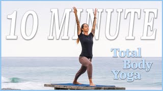 10 Minute Total Body Yoga For Energy [upl. by Htiduy]